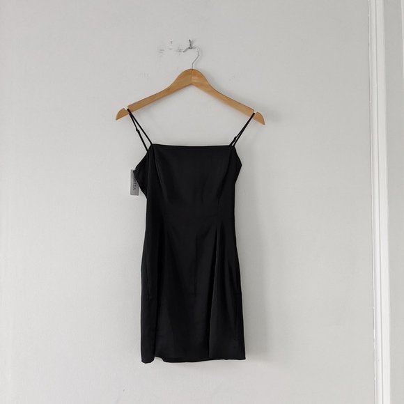 NWT Aritzia Satin Mini Shimmer Slip Dress - Picture 6 of 8